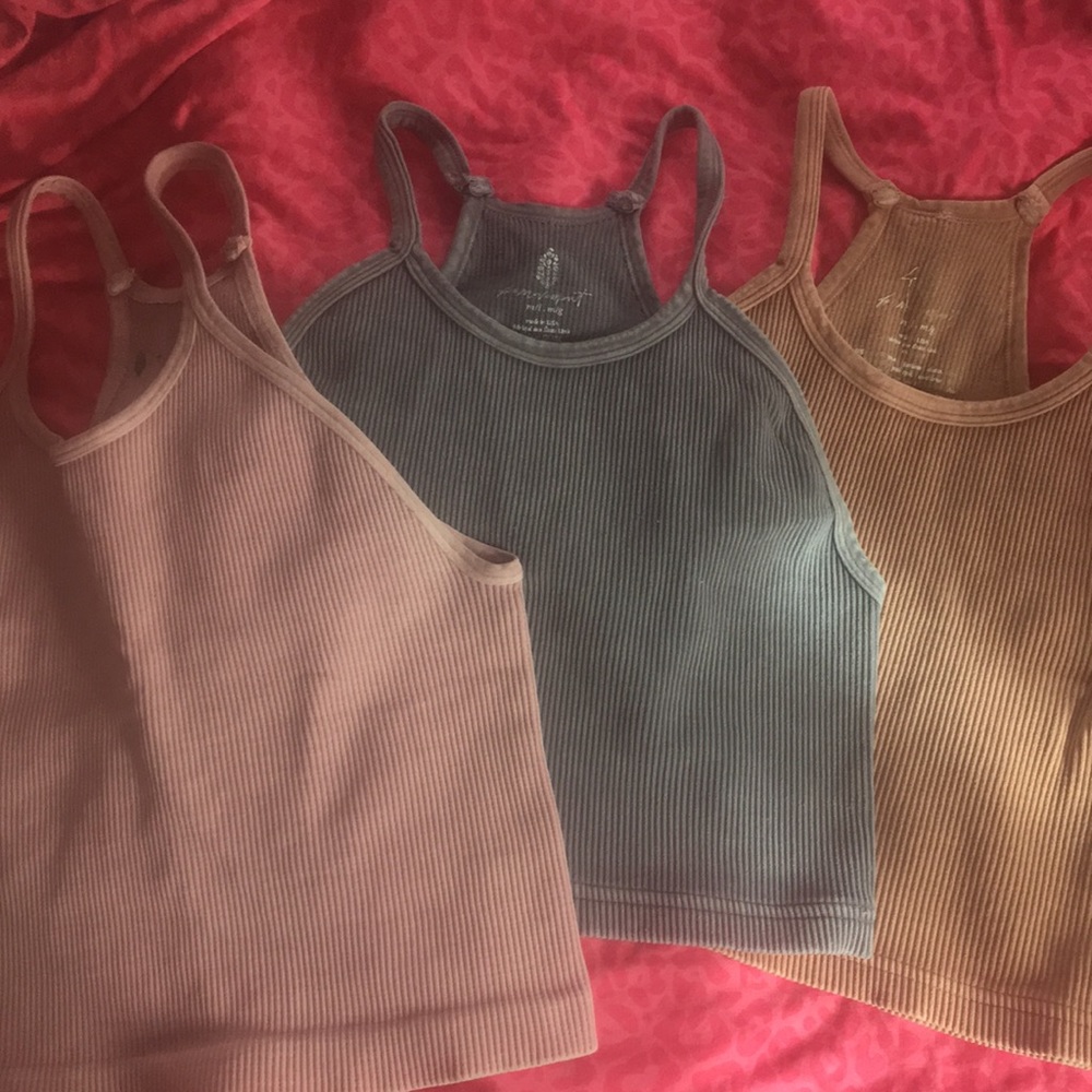 Free people crop tanks
